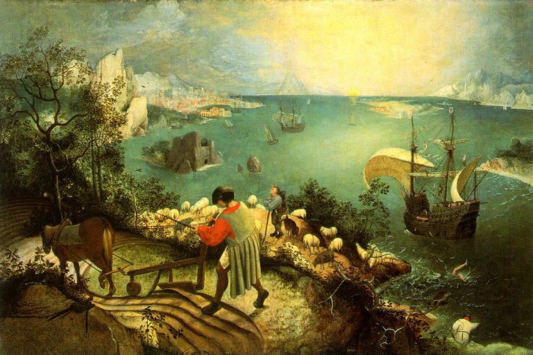 BRUEGEL chute d’icare